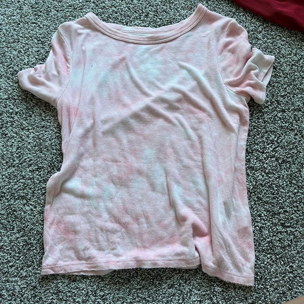 pink tie dye shirt